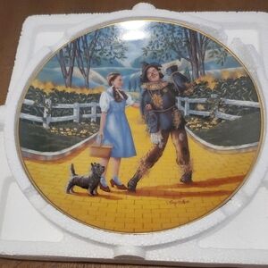 Knowles Collector Plate with Blue and Yellow Accents